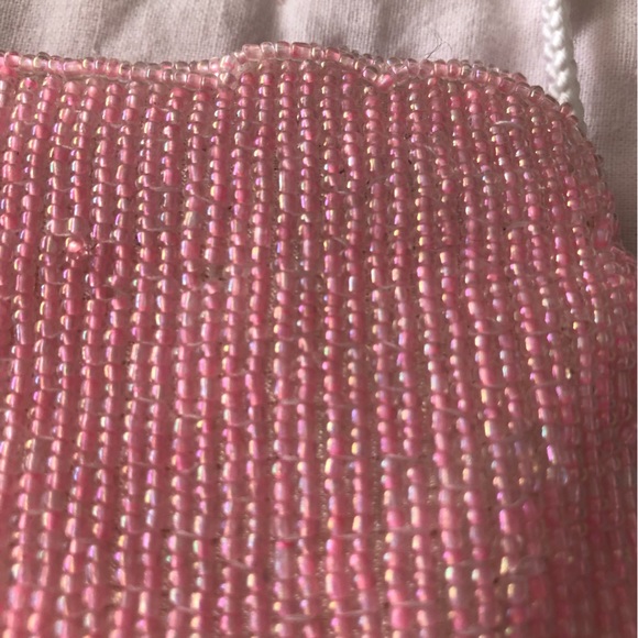 Pink cat beaded coin purse - Picture 6 of 6